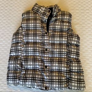 Zip up Puffer Vest Medium Warm Lined with Pockets